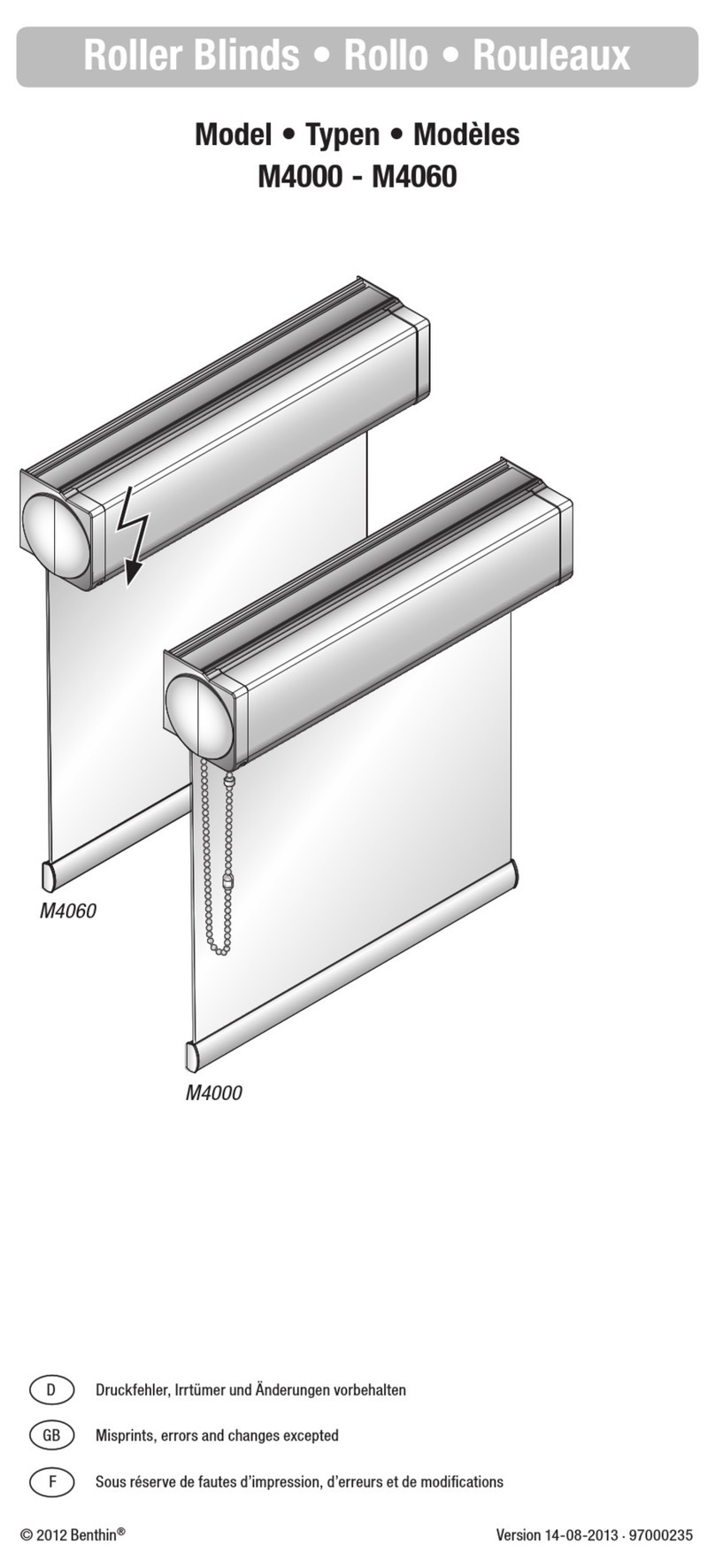 Benthin M4000 instructions