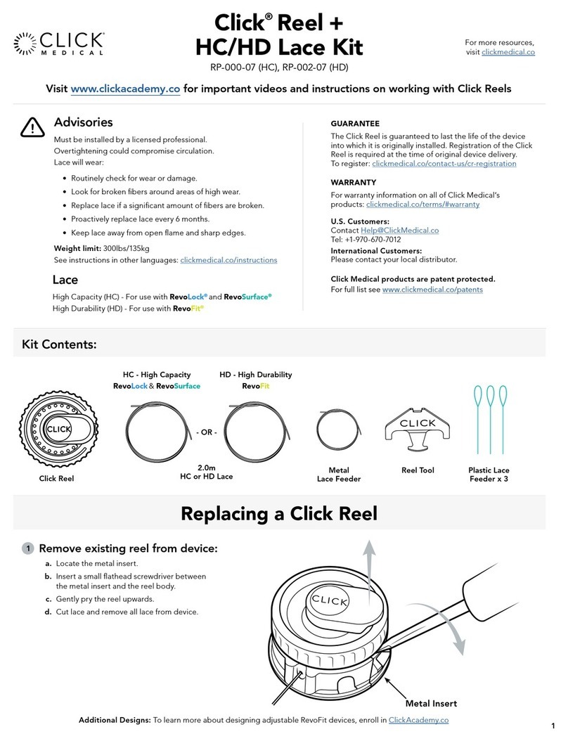 Click Medical Reel+ User manual