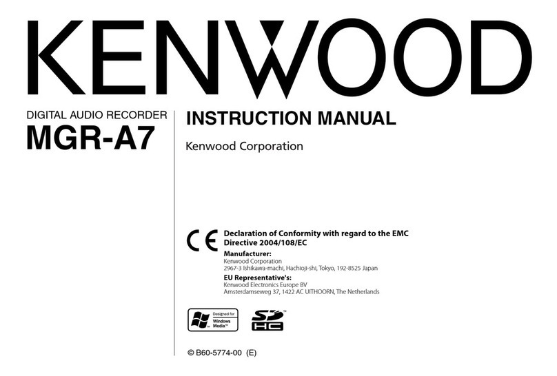 Kenwood MGR-A7-B User manual