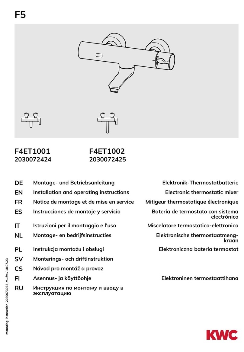 Franke F5 F4ET1001 Installation and operating instructions