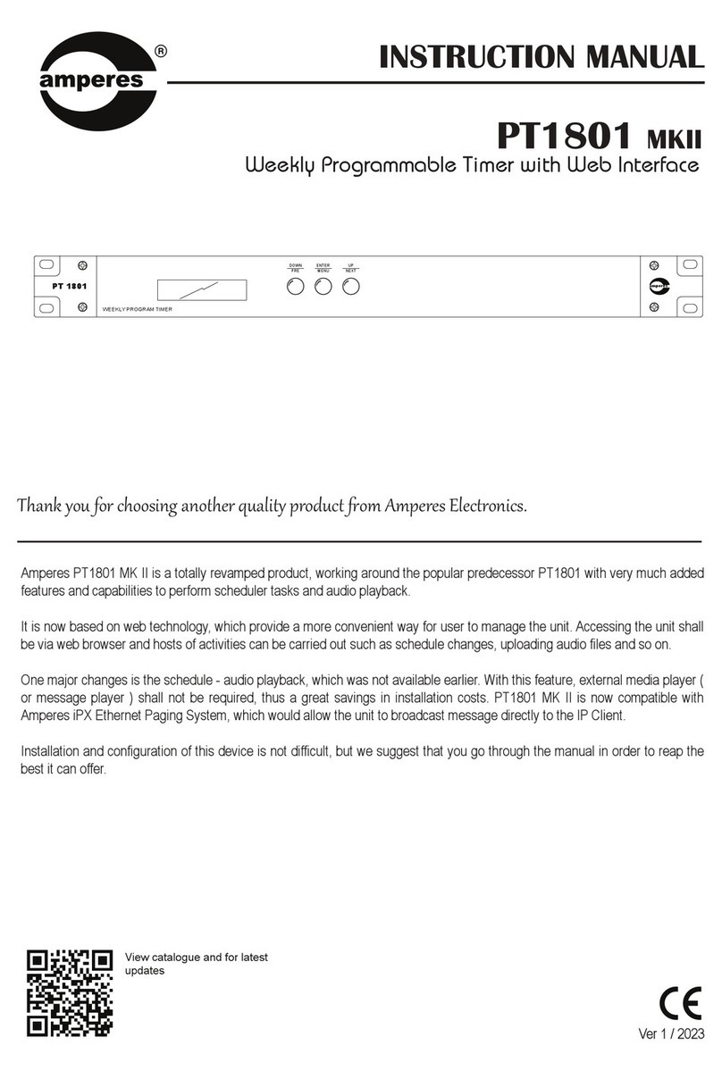 Amperes PT1801 instruction manual