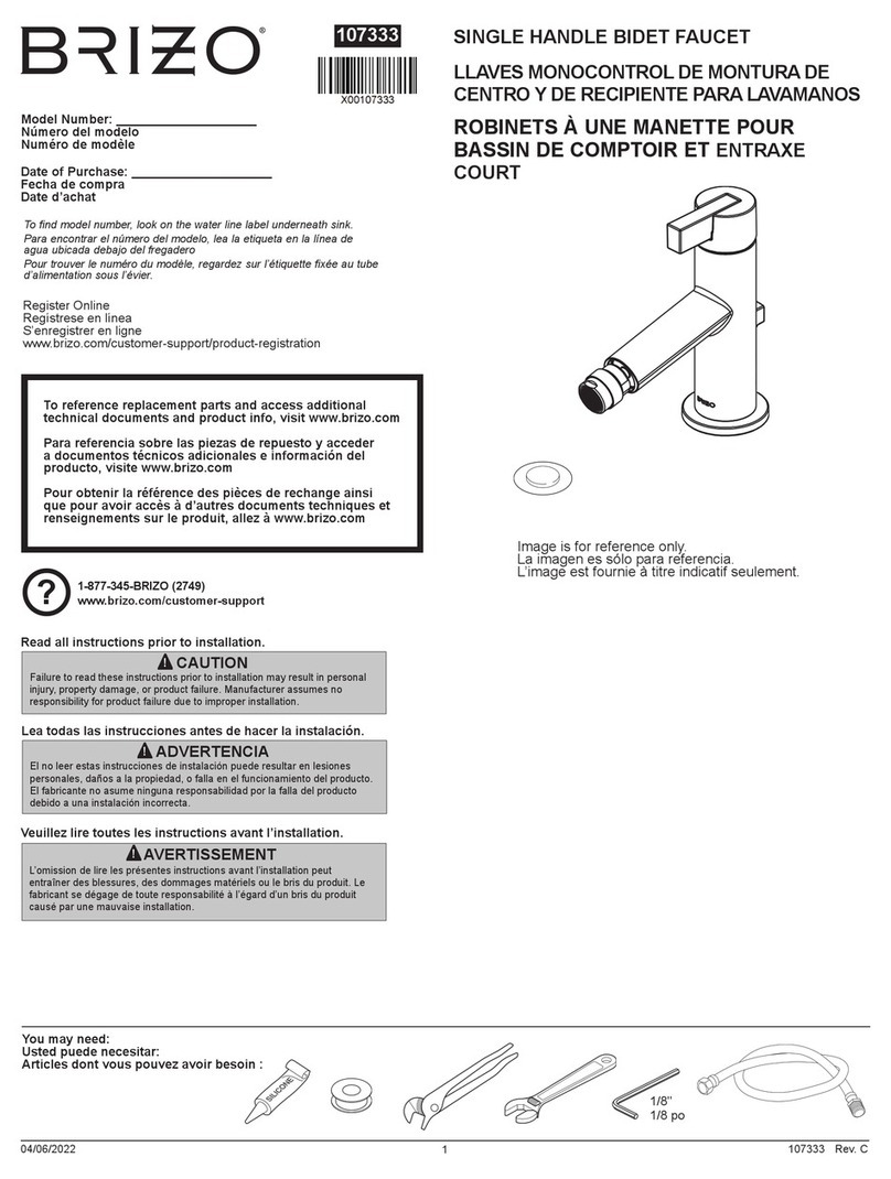 Brizo Litze 68135-PC installation instructions Brizo Litze 68135-PC installation instructions