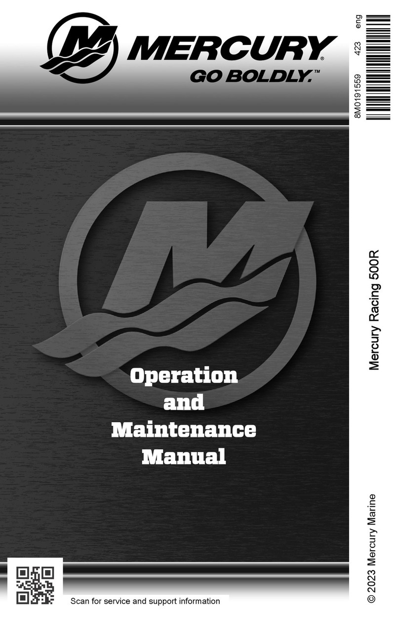 Mercury Racing 500R User manual