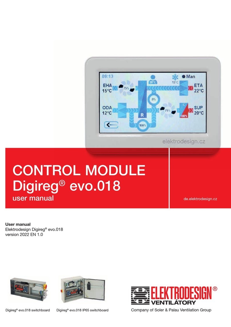 ELEKTRODESIGN Digireg evo.018 user manual