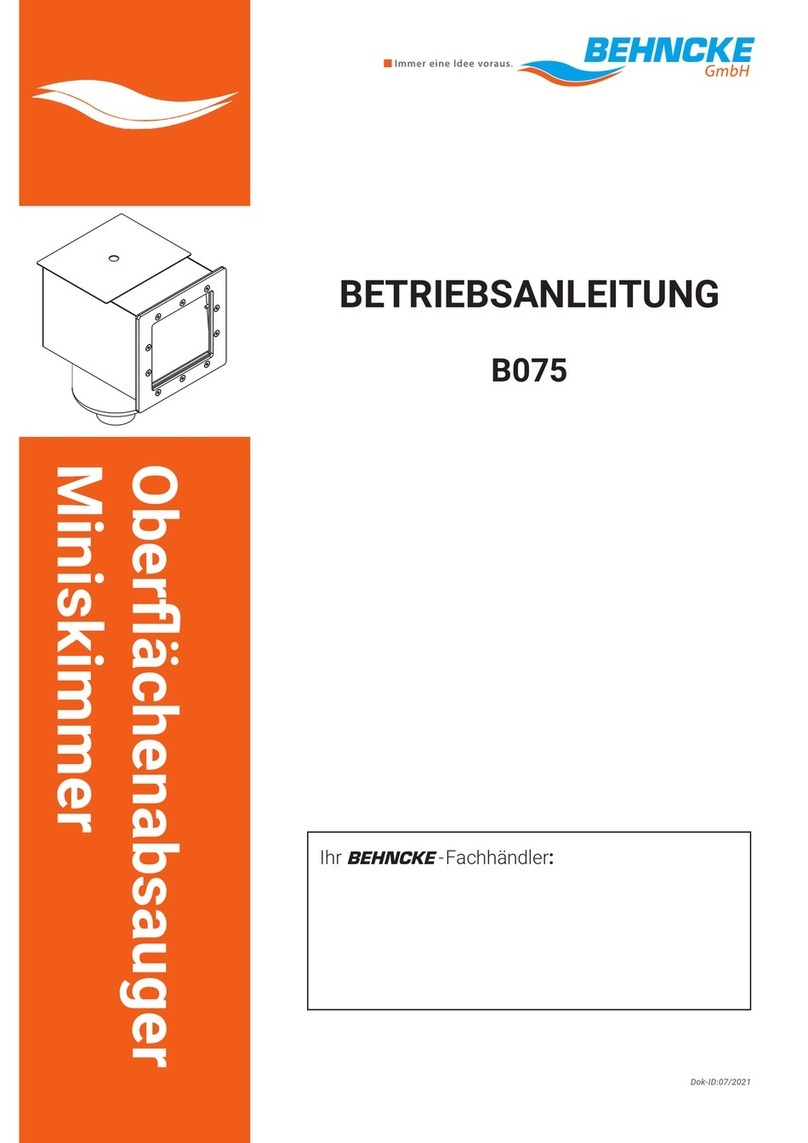 Behncke B075 instruction manual