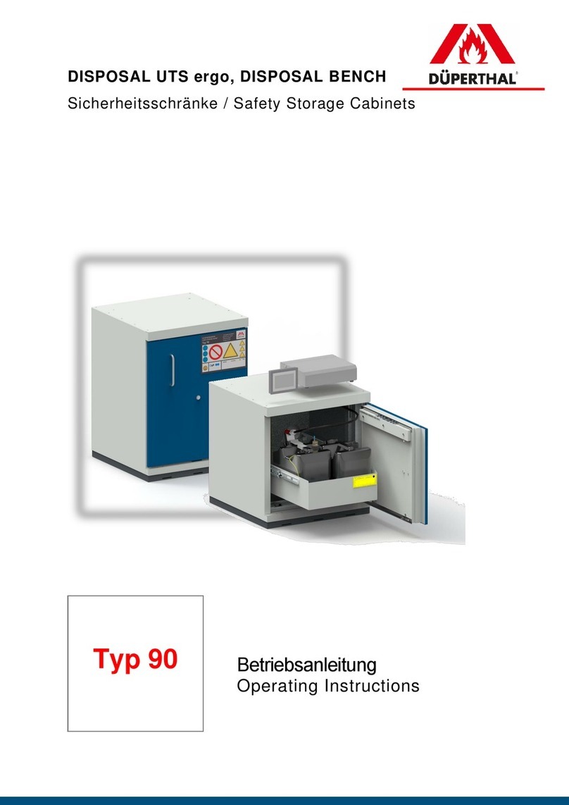 DÜPERTHAL DISPOSAL UTS ergo User manual
