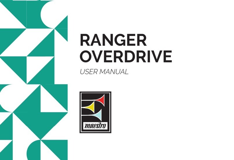 Maestro RANGER OVERDRIVE user manual Maestro RANGER OVERDRIVE user manual