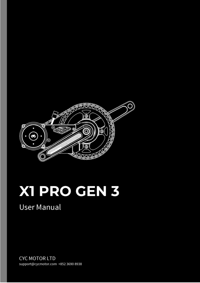 CYCMOTOR X1 PRO User manual CYCMOTOR X1 PRO User manual