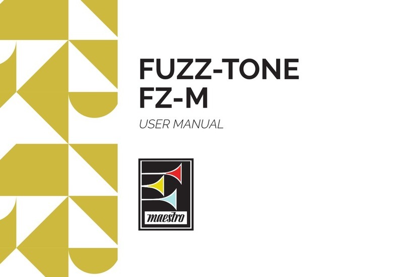 Maestro FUZZ-TONE FZ-M User manual