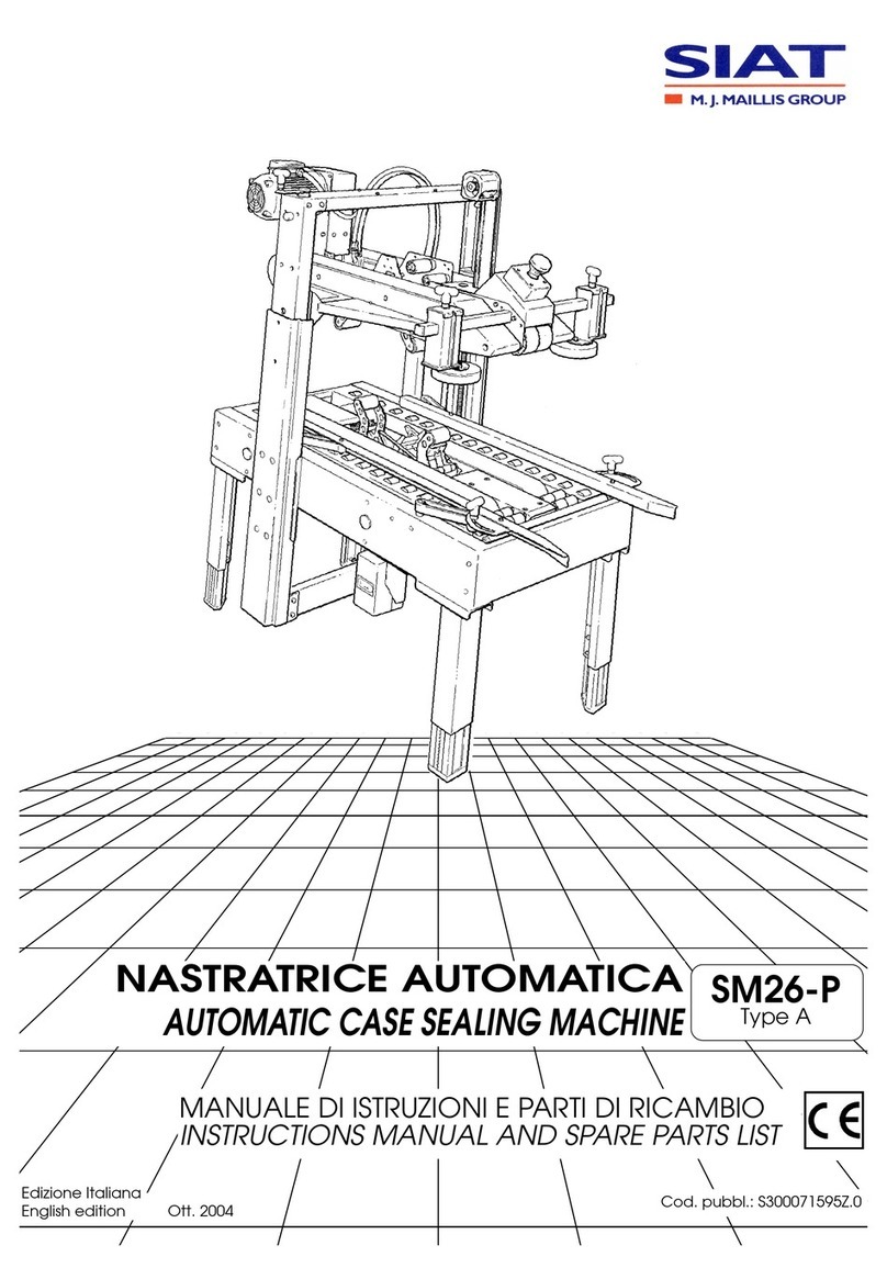 M.J. MALLIS GROUP SIAT SM26-P Instruction manual and spare parts list
