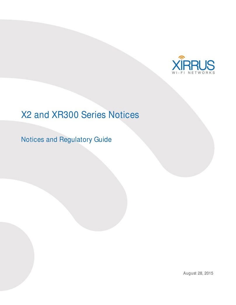 Xirrus X2 Series Owner's manual