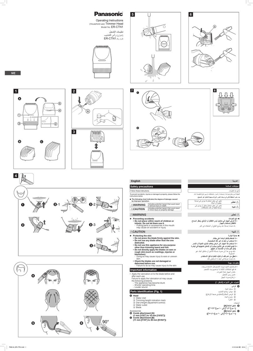 Panasonic ER-CTN1 User manual