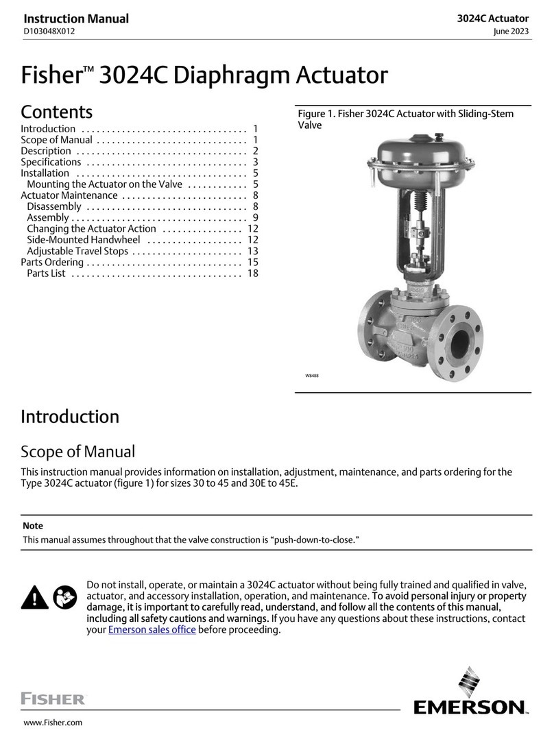 Emerson Fisher 3024C User manual