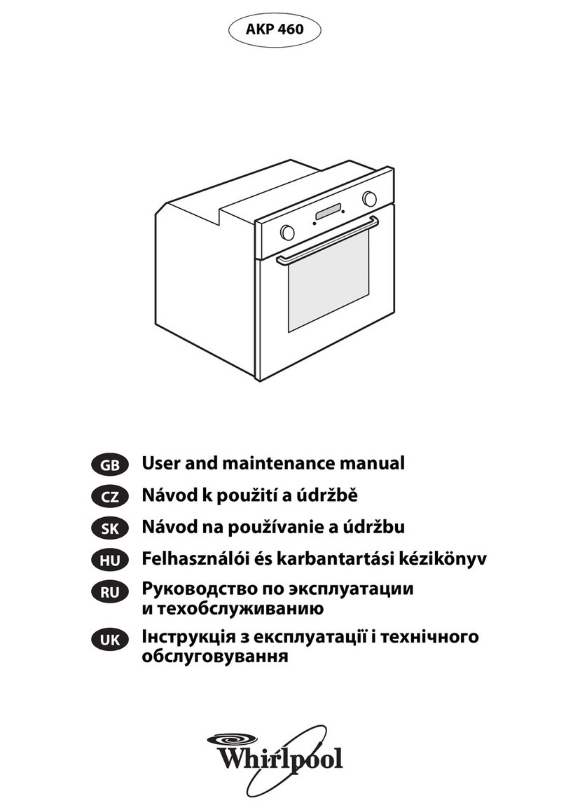 Whirlpool AKP 460 User and maintenance manual