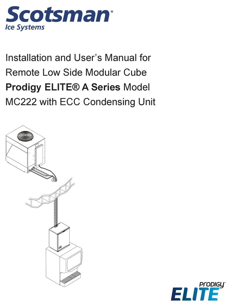 Scotsman Prodigy ELITE MC222 ECC Installation and user manual