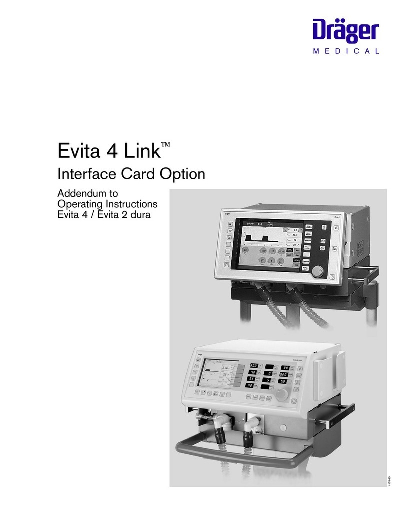 Dräger Medical Evita 4 Link ADDENDUM TO OPERATING INSTRUCTIONS