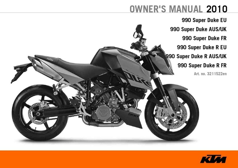 KTM 990 Super Duke EU 2010 owner's manual