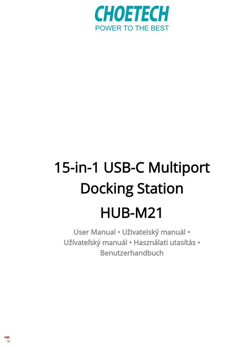 Choetech HUB-M21 user manual