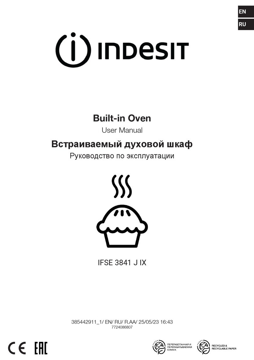 Indesit IFSE 3841 J IX user manual