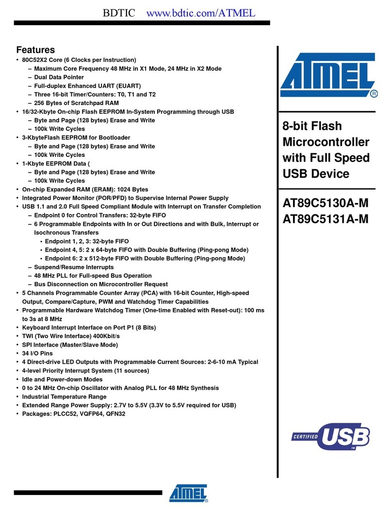 Atmel AT89C5130A-M manual