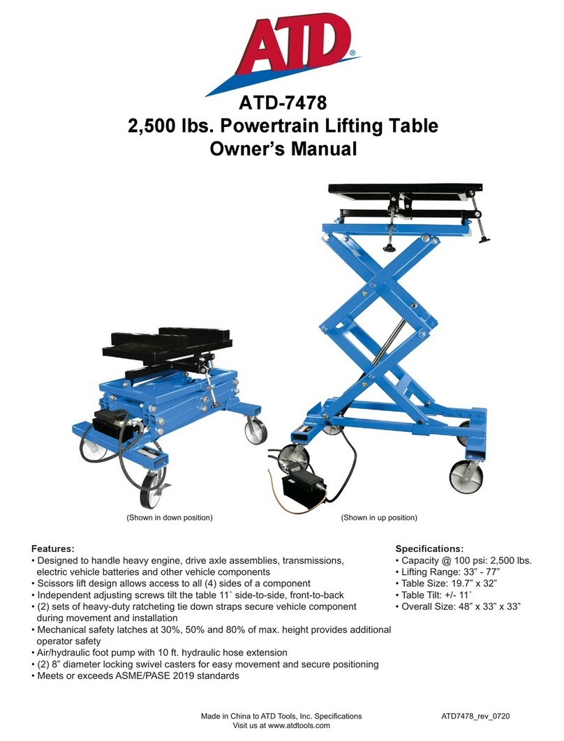 ATD Tools ATD-7478 owner's manual
