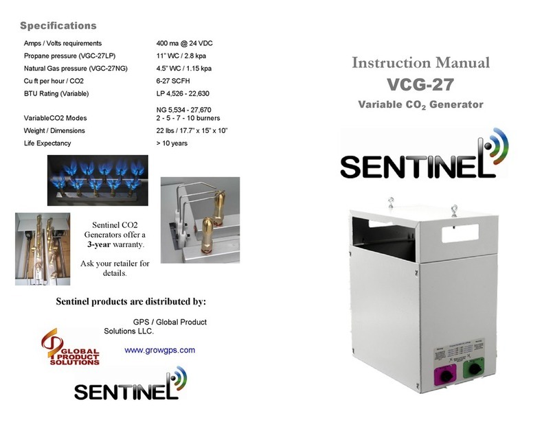 Sentinel VCG-27 User manual