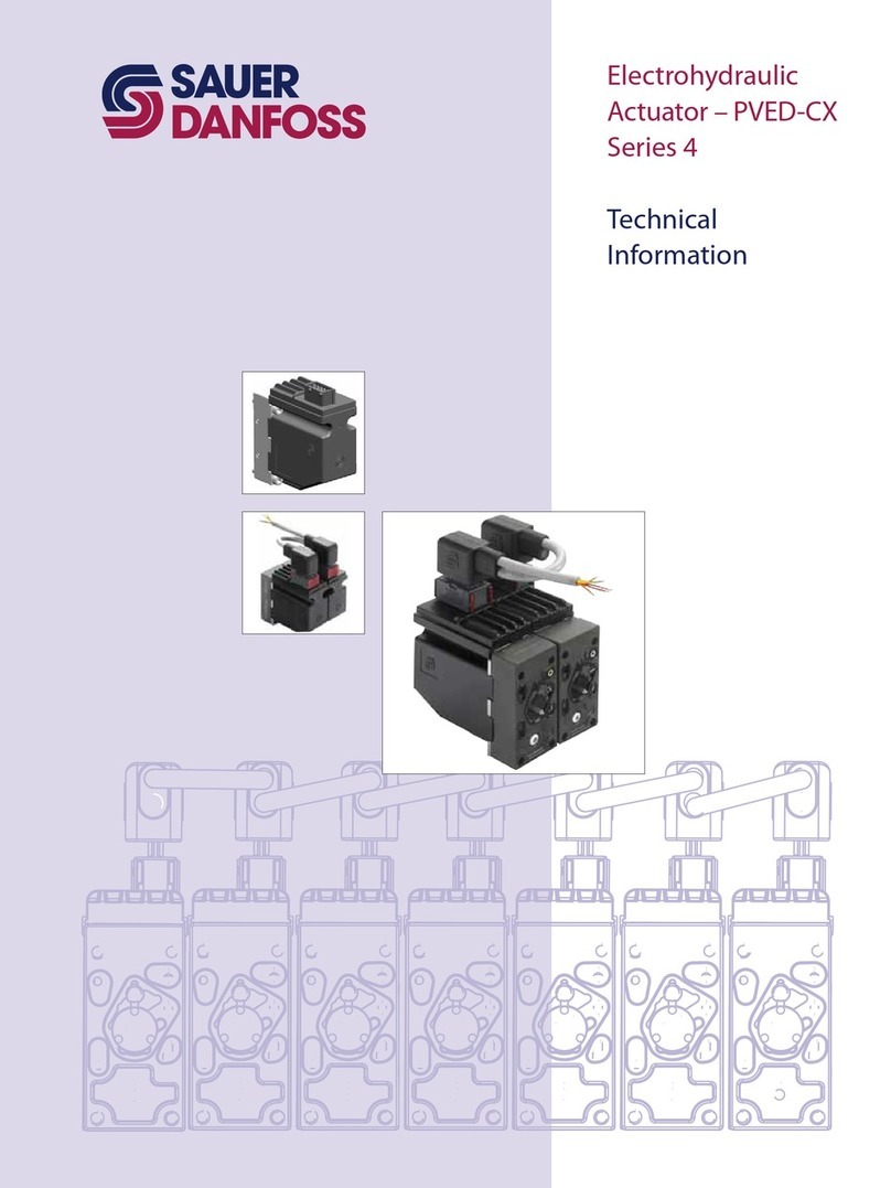 Sauer Danfoss PVED-CX 4 Series technical information