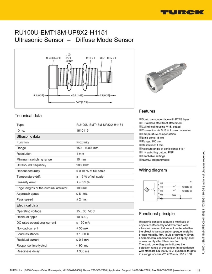 turck RU100U-EMT18M-UP8X2-H1151 quick start guide