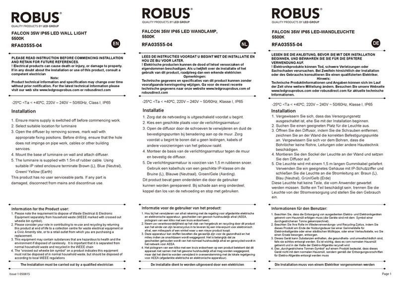 Robus RFA03555-04 User manual