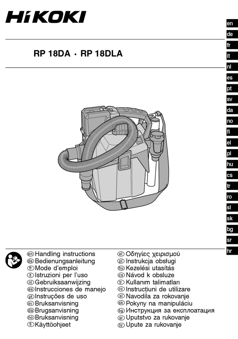 HIKOKI RP 18DA User manual HIKOKI RP 18DA User manual