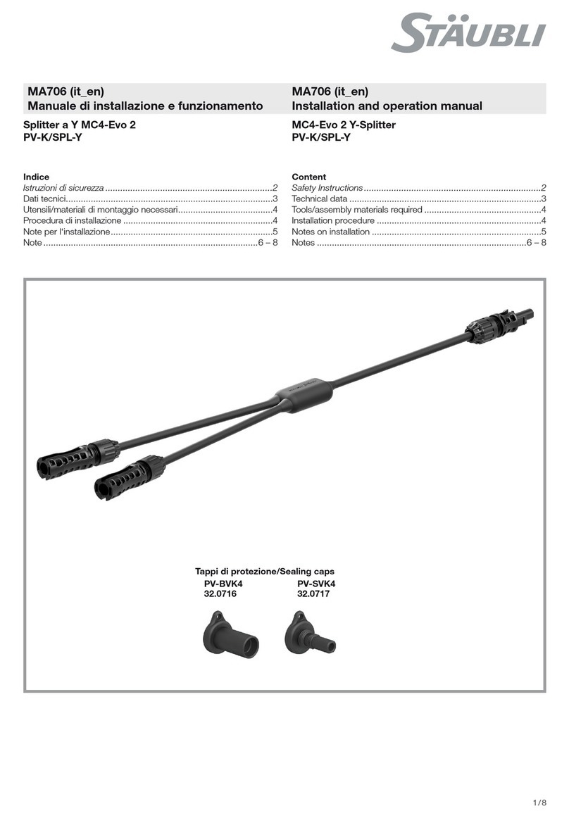 Staubli MC4-Evo 2 Installation and operation manual