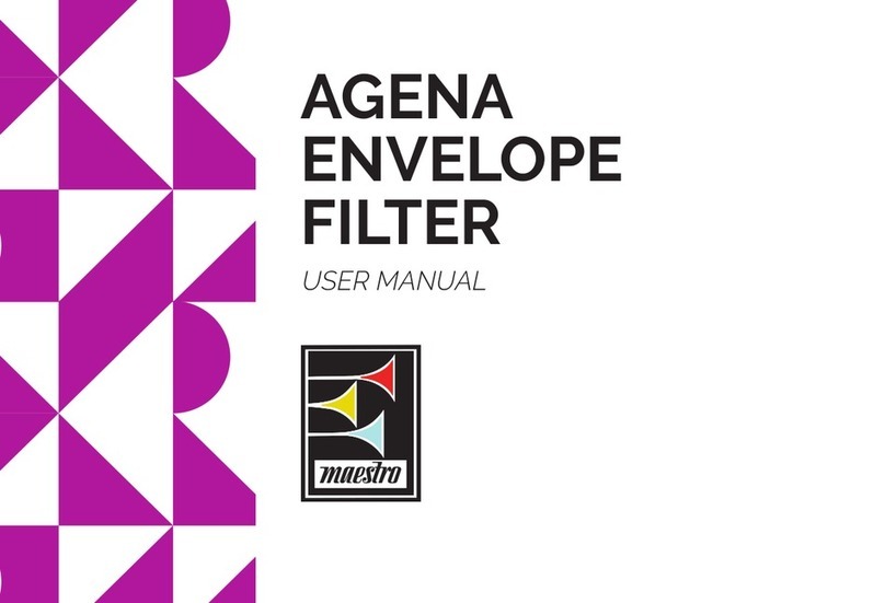 Maestro AGENA ENVELOPE FILTER user manual