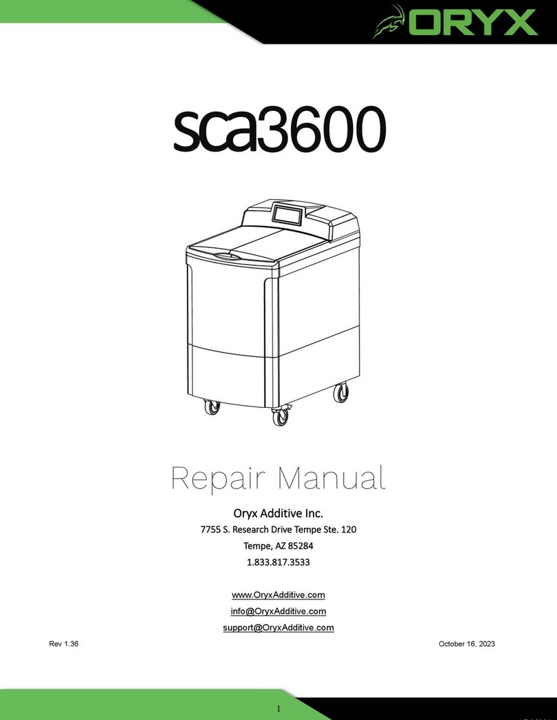 Oryx sca3600 Repair manual