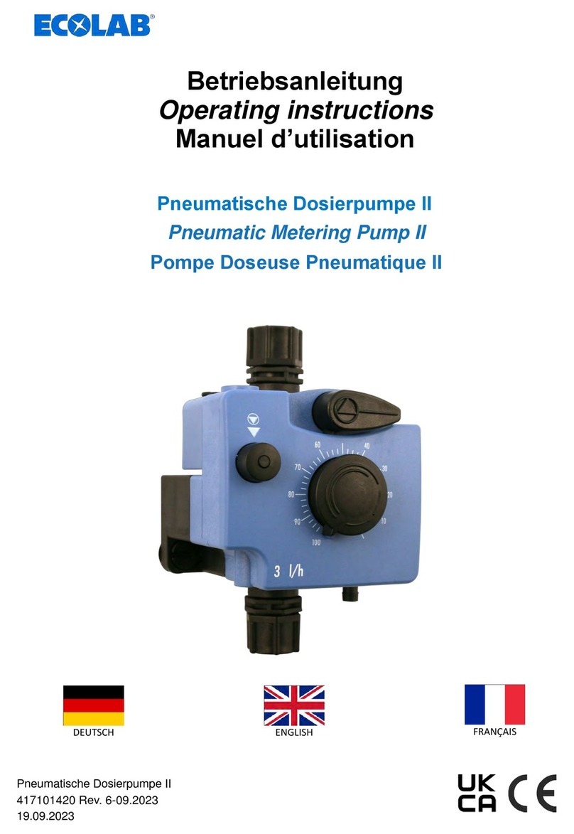 Ecolab PDP 00030 operating instructions