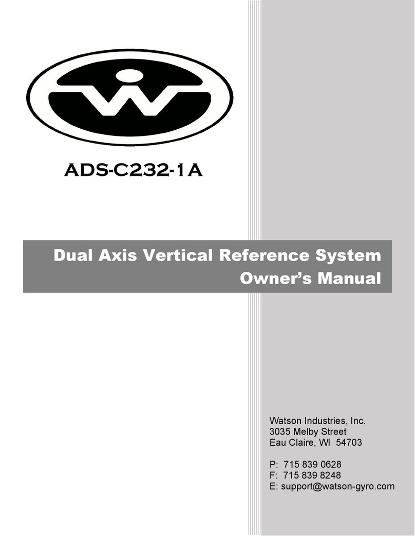 WATSON INDUSTRIES ADS-C232-1A User manual