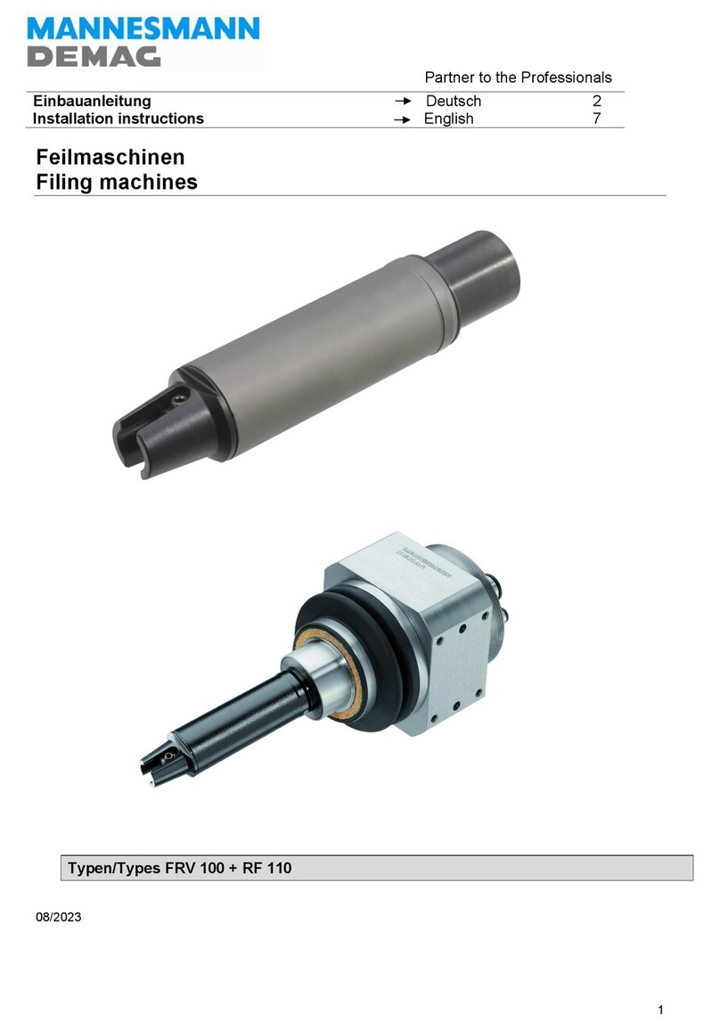 Mannesmann Demag FRV 100 installation instructions