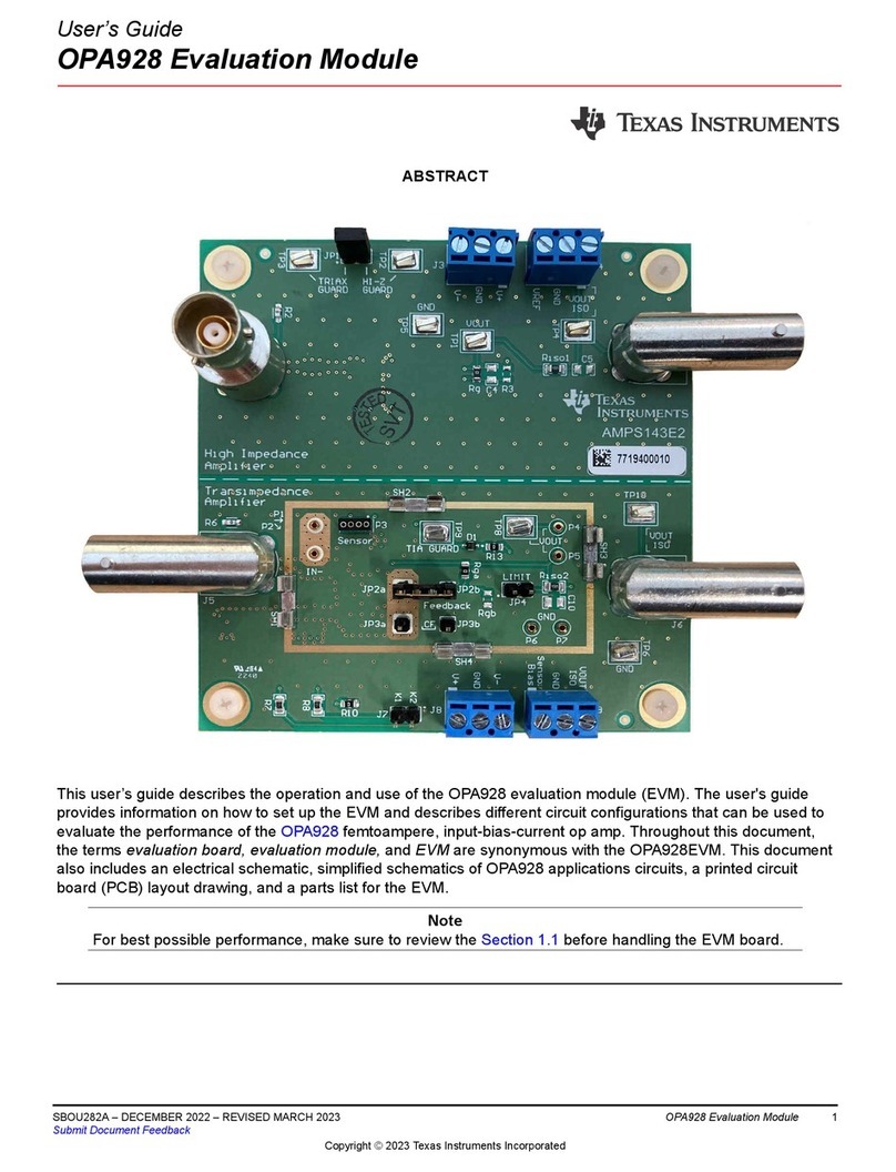 Texas Instruments OPA928 User manual