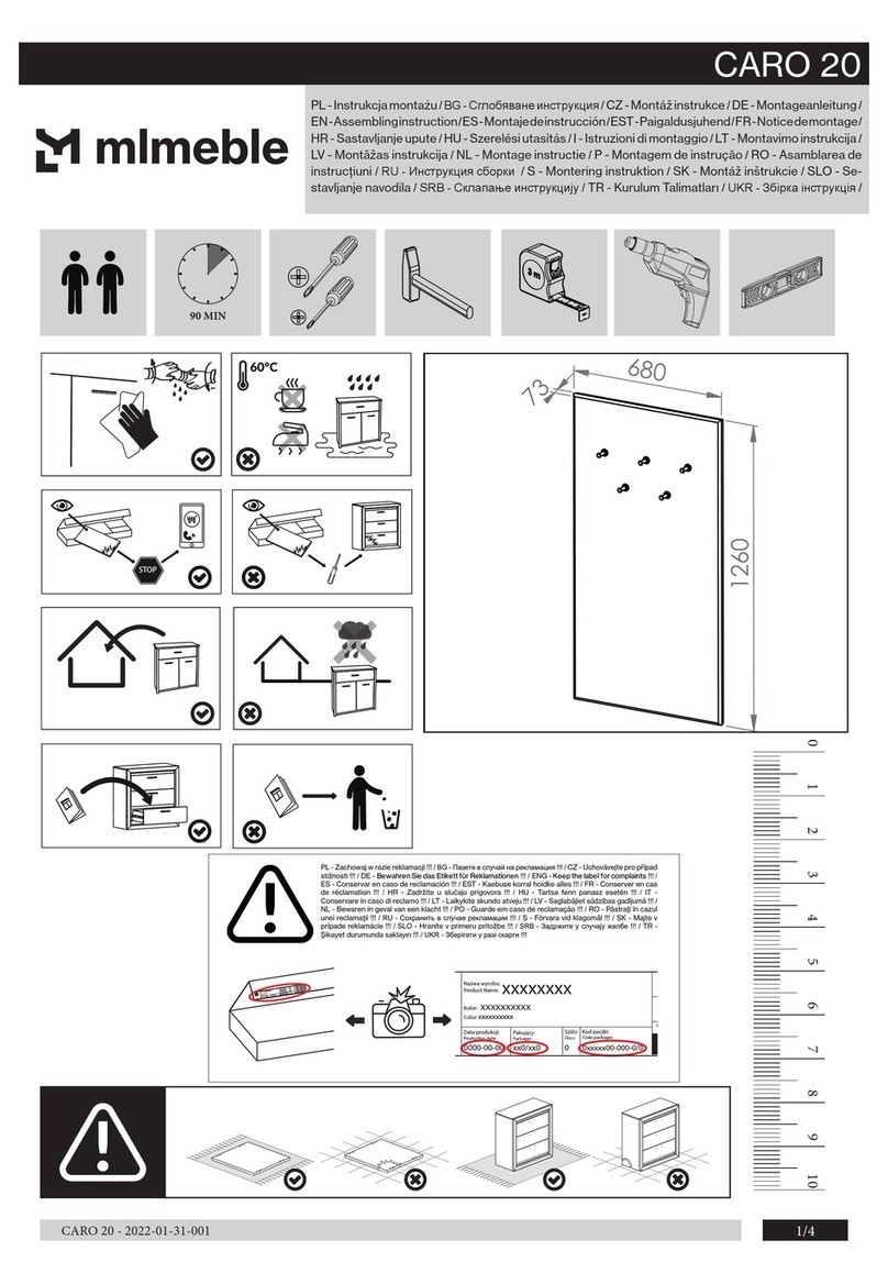 mlmeble CARO 20 User manual mlmeble CARO 20 User manual
