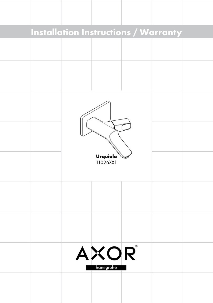 Hans Grohe Axor Urquiola 11026 1 Series Installation guide