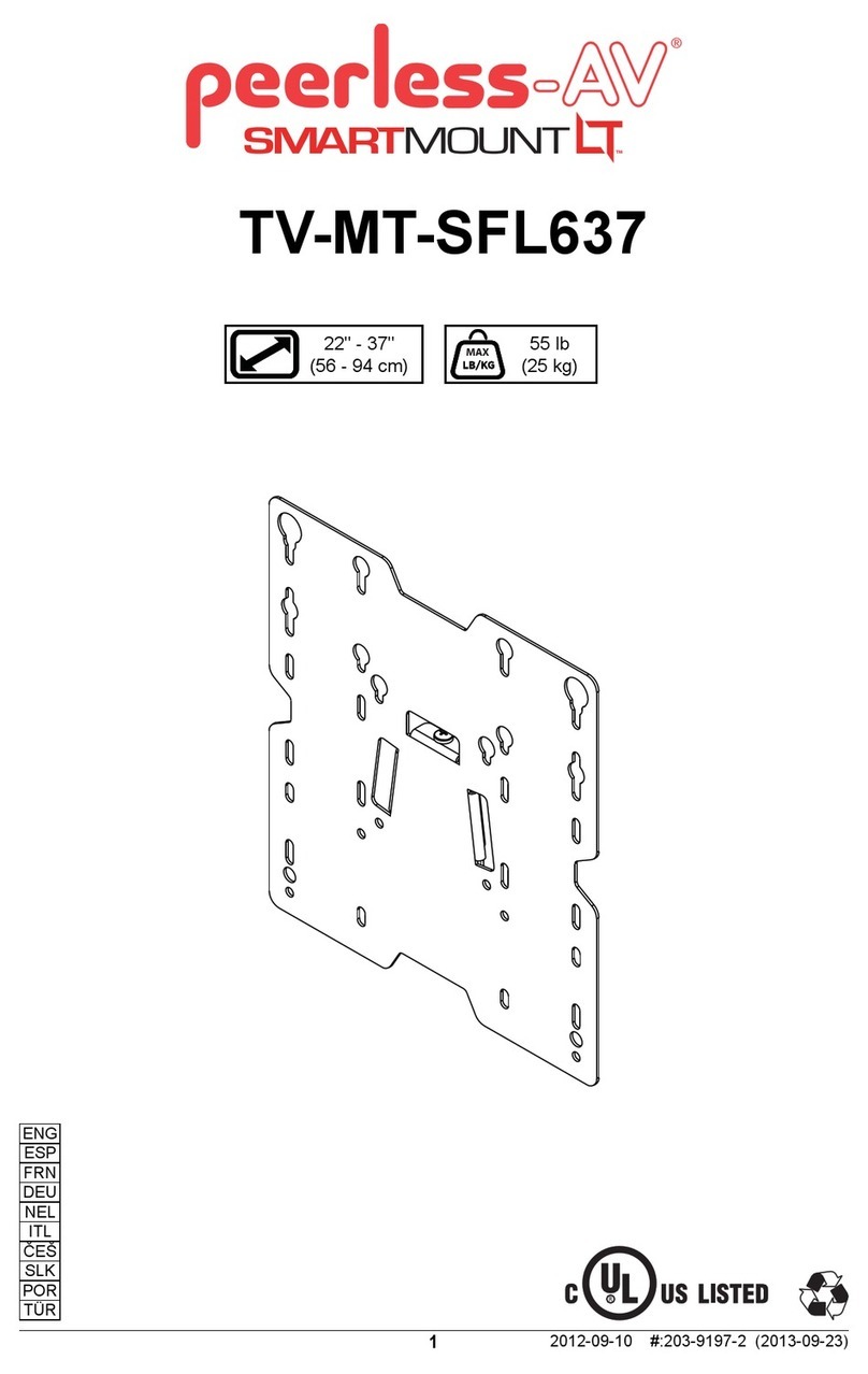 peerless-AV SMARTMOUNT LT TV-MT-SFL637 User manual peerless-AV SMARTMOUNT LT TV-MT-SFL637 User manual