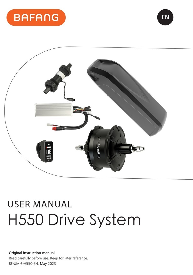 BAFANG H550 User manual BAFANG H550 User manual