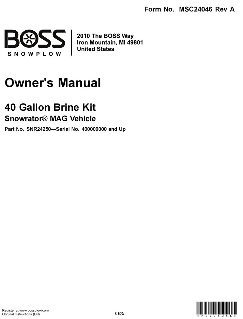 Boss Snowplow Snowrator SNR24250 User manual