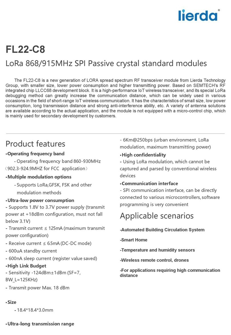 Lierda FL22-C8 User manual