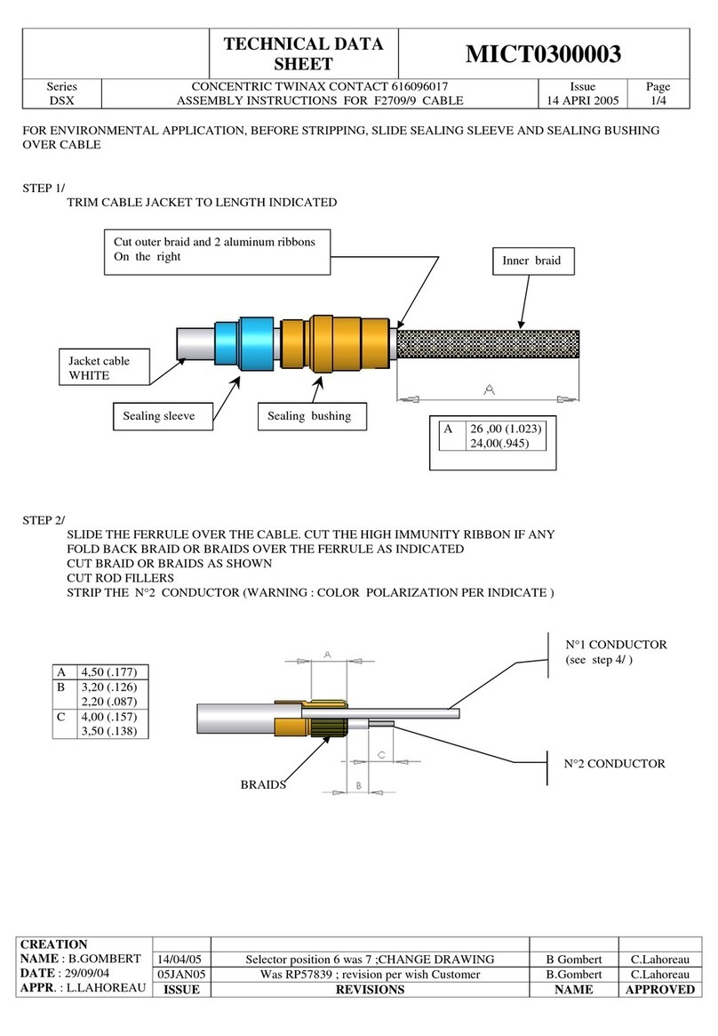 Radiall DSX Series Instruction Manual