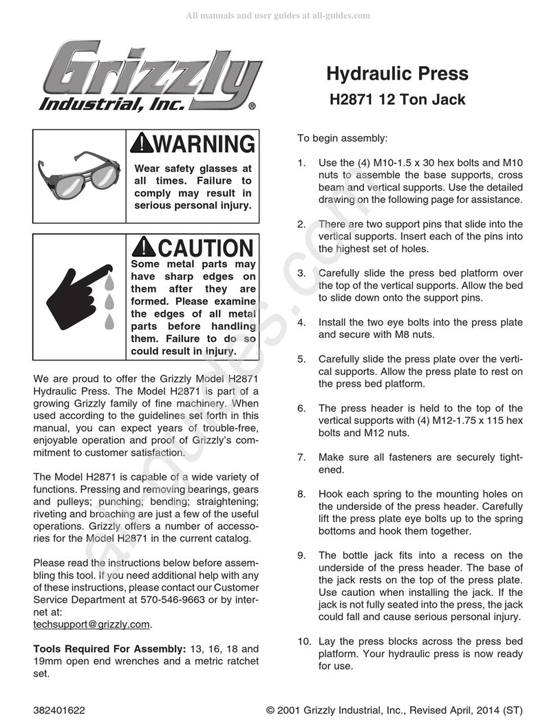 Grizzly H2871 quick start guide