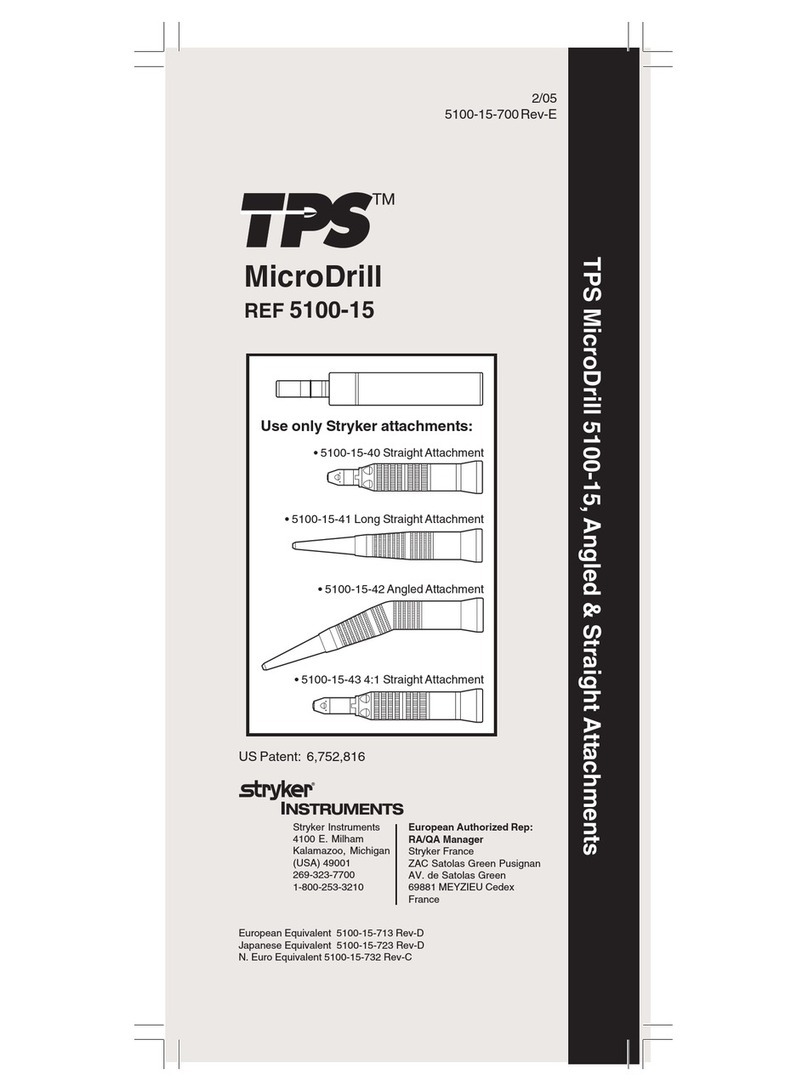 Stryker TPS MicroDrill 5100-15 User manual
