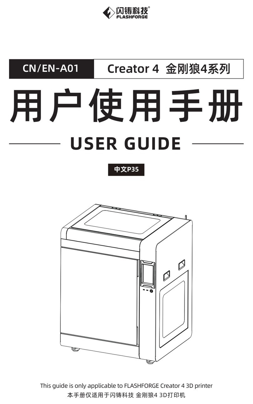 Flashforge CN/EN-A01 User manual