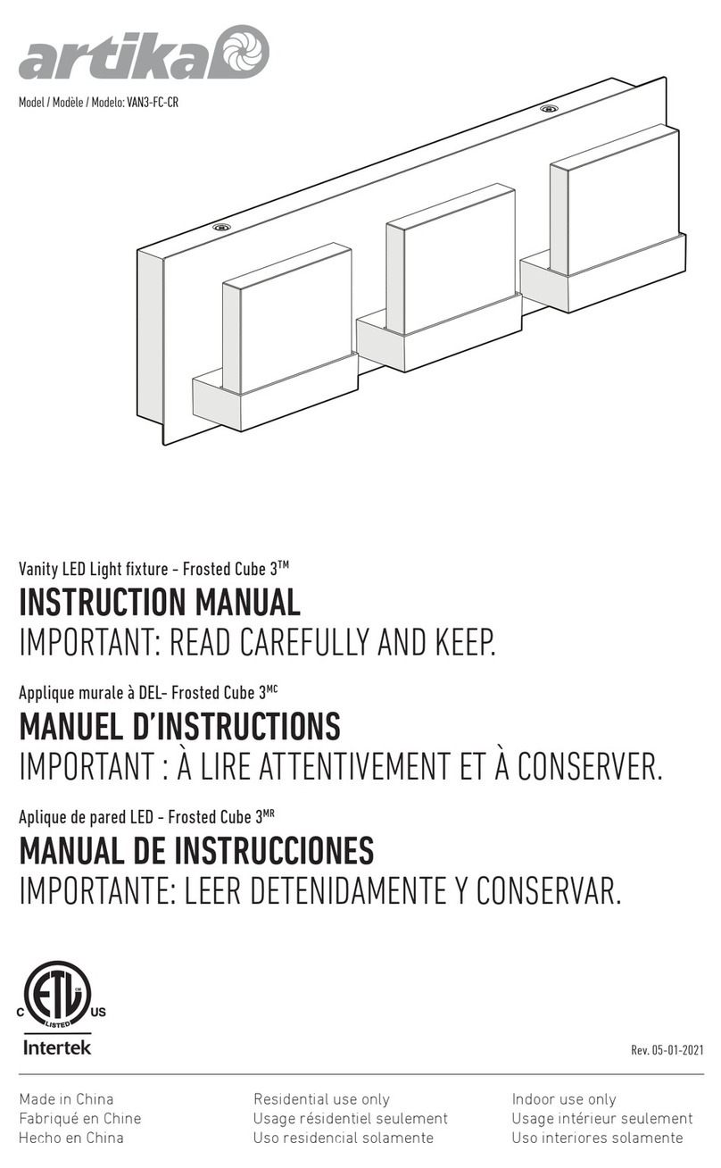 Artika Frosted Cube 3 User manual Artika Frosted Cube 3 User manual