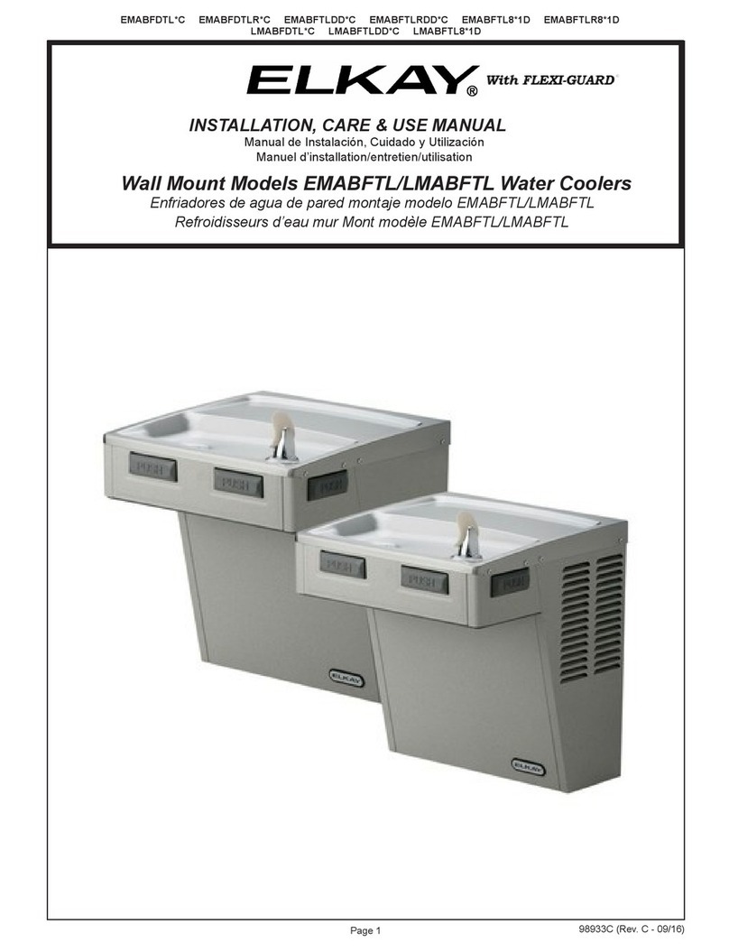 Elkay FLEXI-GUARD EMABFDTL C Series Installation, care & use manual