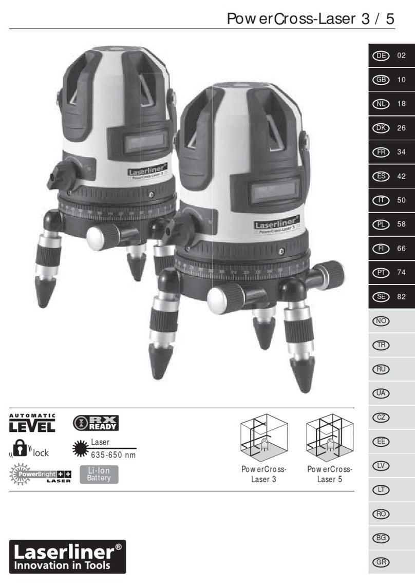LaserLiner PowerCross-Laser 3 manual